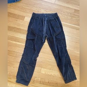 Anthropologie Black Corduroy Joggers